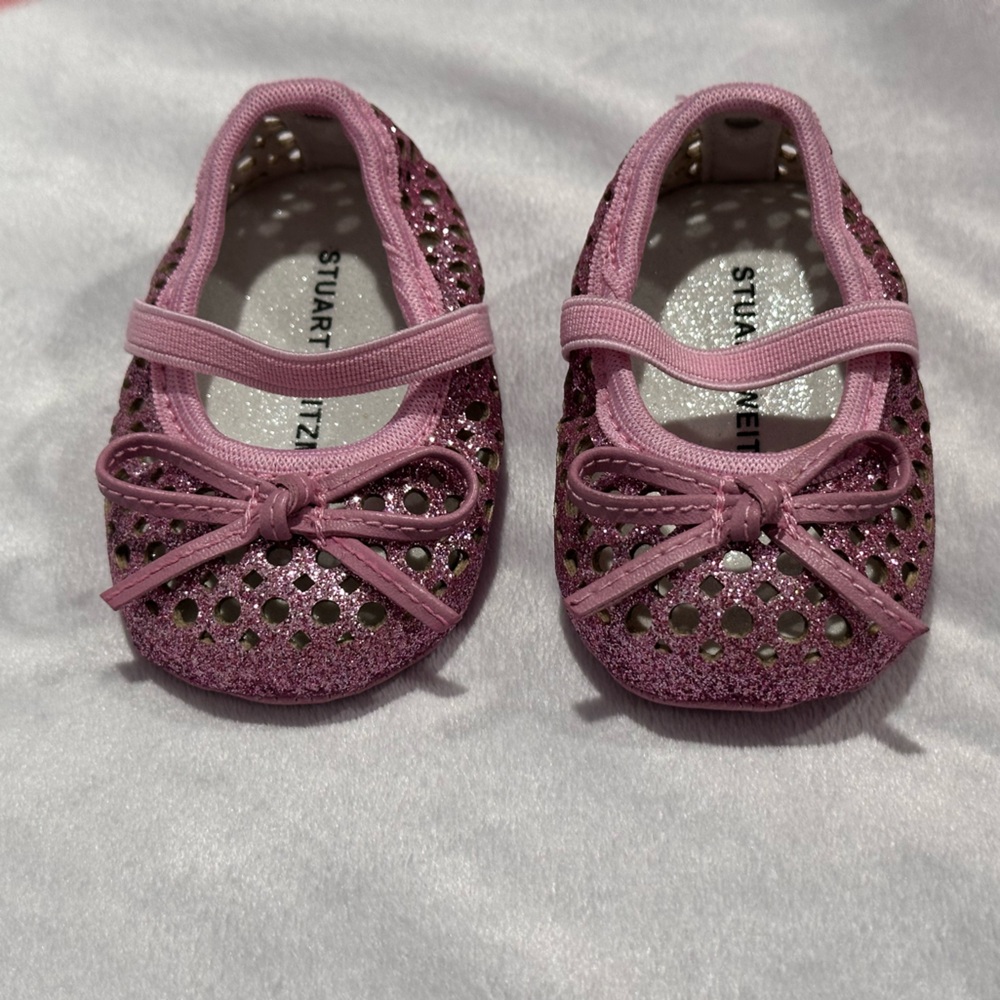 Stuart Weitzman Pink Baby Ballet Flats